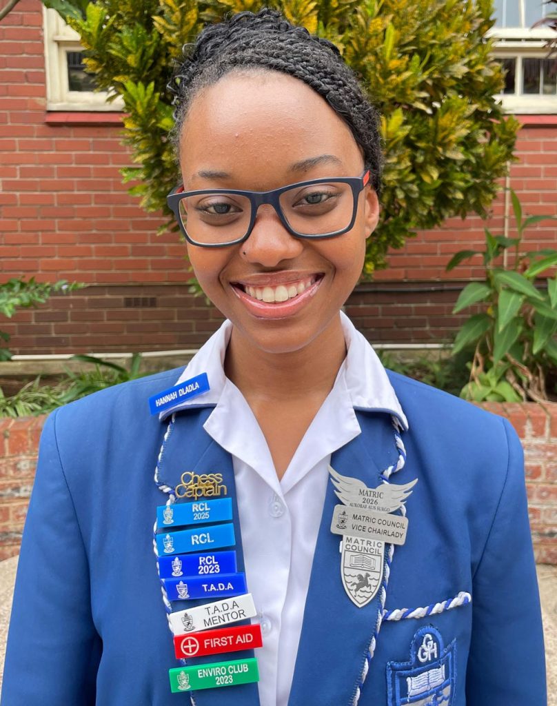 Hannah Dladla 2026 Matric Council Vice Chairlady