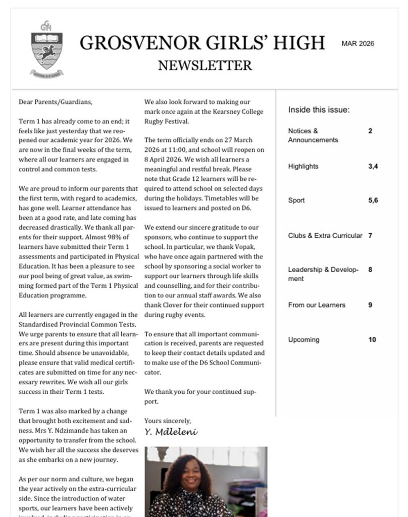 March 2026 newsletter